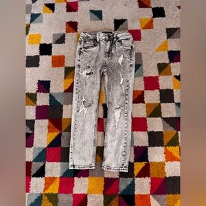 Empyre Verge grey denim jeans with holes waist 24”